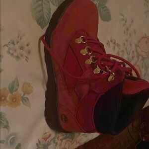 Timberland Cherry Red Outdoor Boots